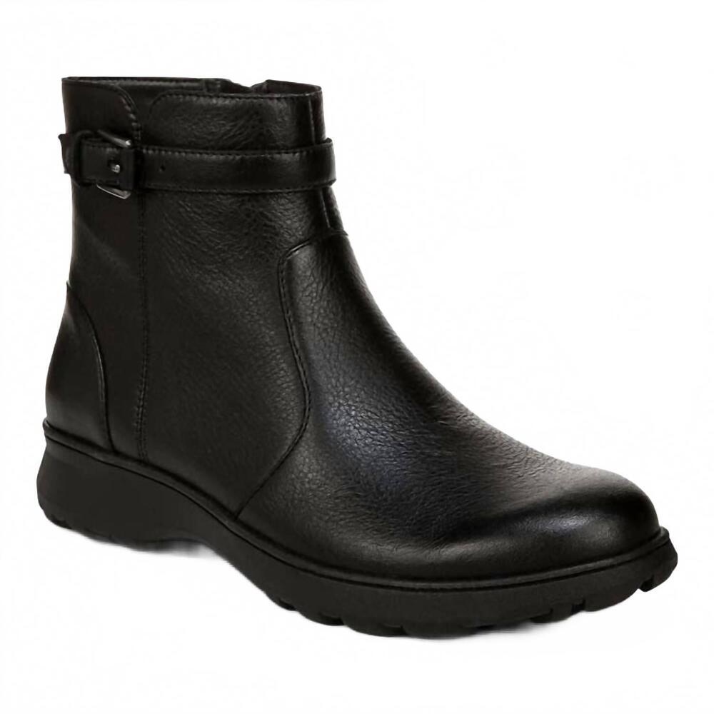 NEW VIONIC women's redding boots in black leather